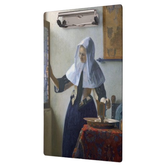 ヨハネスVermeer著水差しを持つ女性 クリップボード (左)