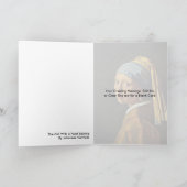 ヨハネスVermeer著真珠のイヤリングを持つ女の子 カード (内部)