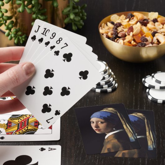 ヨハネスVermeer著真珠のイヤリングを持つ女の子 トランプ (インサイチュ)