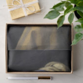 ヨハネスVermeer著真珠のイヤリングを持つ女の子 薄葉紙 (ギフト)