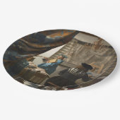 ヨハネスVermeer著絵画の芸術 ペーパープレート (アングル)