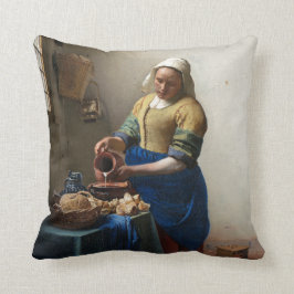 ヨハネスVermeer著Milkmaid クッション