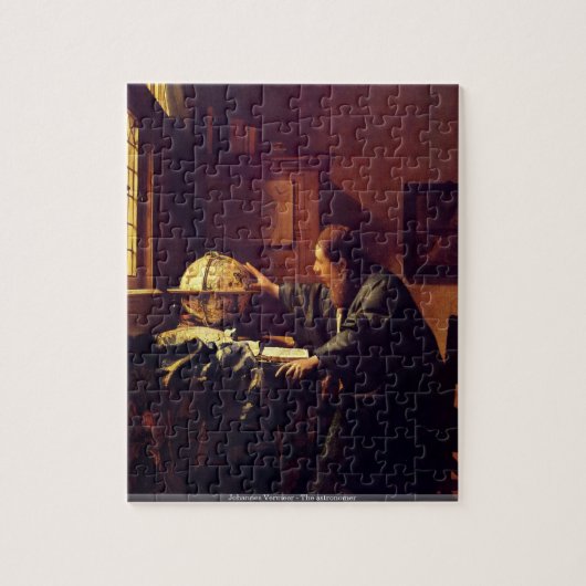 ヨハネスVermeer -天文学者のパズル ジグソーパズル (縦)