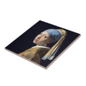 ヨハネスVermeer -真珠のイヤリングを持つ女の子 タイル (側面)