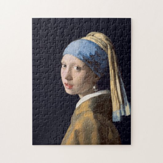 ヨハネスVERMEER -真珠のイヤリング1665年を持つ女の子 ジグソーパズル (縦)