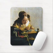 ヨハネスVermeer Lacemaker (1670年頃) マウスパッド (マウス)