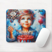 ヨハネ食べのケーキ～誕生日の挨拶～ マウスパッド (マウス)