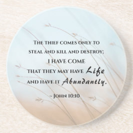 ヨハネ10:10わたしが来彼らは命を持つだろう コースター