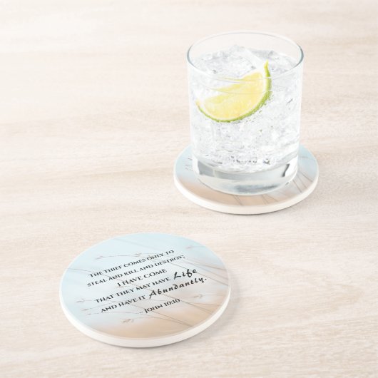 ヨハネ10:10わたしが来彼らは命を持つだろう コースター (側面)