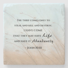 ヨハネ10:10わたしが来彼らは命を持つだろう ストーンコースター