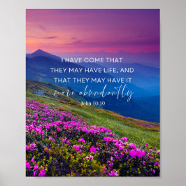 ヨハネ10:10わたしが来彼らは命を持つだろう ポスター