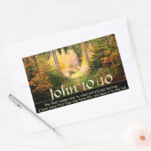 ヨハネ10:10わたしが来彼らは命を持つだろう 長方形シール (封筒)