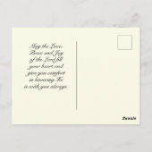 ヨハネ10 10来私は、あなたが豊かに人生を持っている ポストカード (裏面)