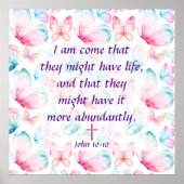 ヨハネ10:10 ポスター (正面)