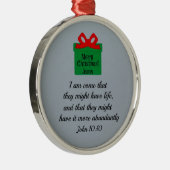 ヨハネ10:10 メタルオーナメント (右)