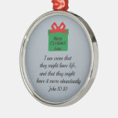 ヨハネ10:10 メタルオーナメント (左)
