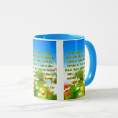 ヨハネ10:10 KJVバイブル聖なる書物、 経典写真2トーン マグカップ (正面右)