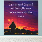ヨハネ10:14 キャンバスプリント (インサイチュ (ウッドフロア))