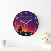 ヨハネ10:14 ラージ壁時計 (ホーム)