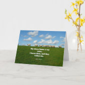 ヨハネ10:27 カード (黄色い花)