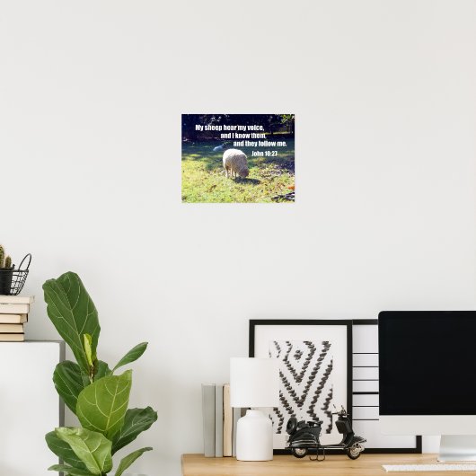 ヨハネ10:27 ポスター (ホームオフィス)