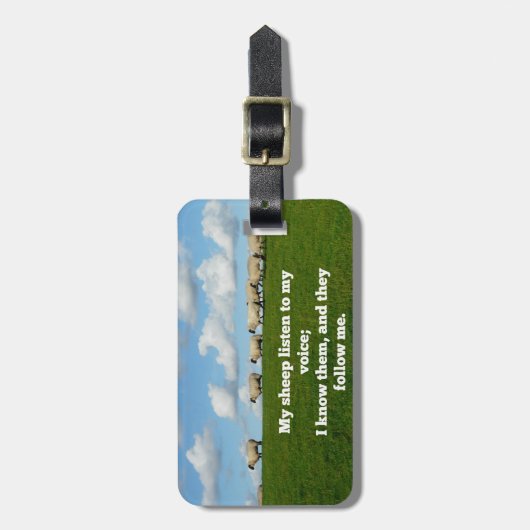 ヨハネ10:27, ラゲッジタグ (正面縦)