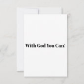 ヨハネ10:28 KJVバイブル聖句Pic Flat Greeting Card カード (裏面)