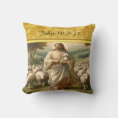 ヨハネ10:7イエス気にの場面 クッション (正面)