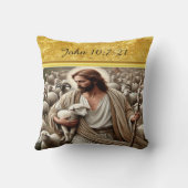 ヨハネ10:7羊飼いフィールドアートワーク クッション (裏面)