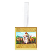 ヨハネ10:7-21わたしは良き羊飼いだ キューブオーナメント (正面)