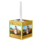 ヨハネ10:7-21わたしは良き羊飼いだ キューブオーナメント (裏面アングル)