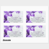 ヨハネ11:25わたしは復活と命である 長方形シール (シート)