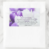 ヨハネ11:25わたしは復活と命である 長方形シール (バッグ)