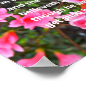 ヨハネ11:25イエスは彼女に言われた、 ポスター (角)