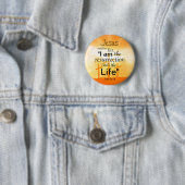 ヨハネ11:25復活バイブル聖句聖なる書物、 経典 缶バッジ (インサイチュ)