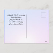 ヨハネ11:25私は復活、復活祭の日の出である シーズンポストカード (裏面)