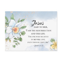 ヨハネ11:25聖書の聖句春の花復活祭