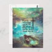 ヨハネ11:25 ポストカード (正面/裏面)