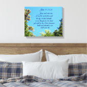 ヨハネ11:25,26イエスは彼女に言われた、 キャンバスプリント (インサイチュ (寝室))