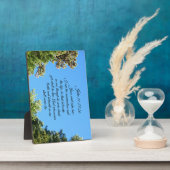 ヨハネ11:25,26イエスは彼女に言われた、 フォトプラーク (側面)