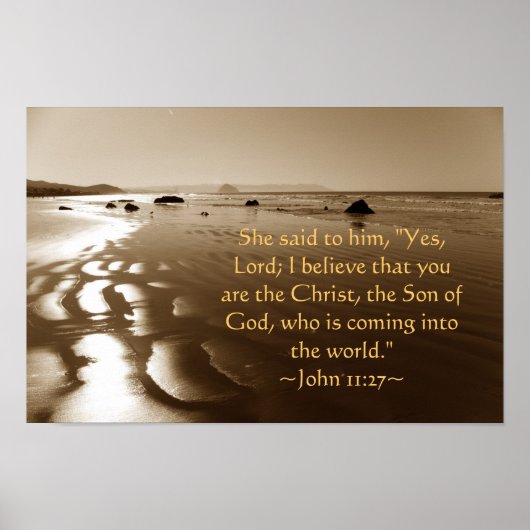 ヨハネ11:27 ポスター (正面)