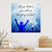 ヨハネ11:40 ポスター (キッチン)