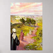 ヨハネ11:55-57過ぎ越しにエルサレムに上りなさい ポスター (正面)