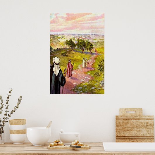 ヨハネ11:55-57過ぎ越しにエルサレムに上りなさい ポスター (キッチン)