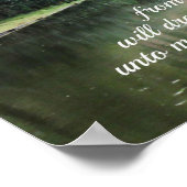 ヨハネ12:32わたしもしは、地から上げられる ポスター (角)