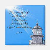 ヨハネ12:46の灯台 マグネット (正面)