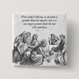 ヨハネ13:16イエスと12弟子キリスト教の聖書 缶バッジ
