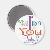 ヨハネ13:1-17弟子を洗う足聖なる書物、 経典衣服 マグネット (正面/裏面)