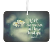 ヨハネ13:34わたしは、あなたがたに愛したように、互いに愛し合いなさい カーエアーフレッシュナー (裏面)
