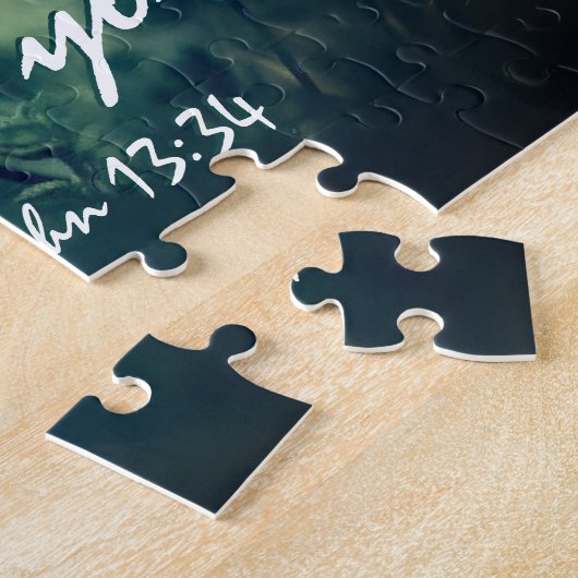 ヨハネ13:34わたしは、あなたがたに愛したように、互いに愛し合いなさい ジグソーパズル (側面)